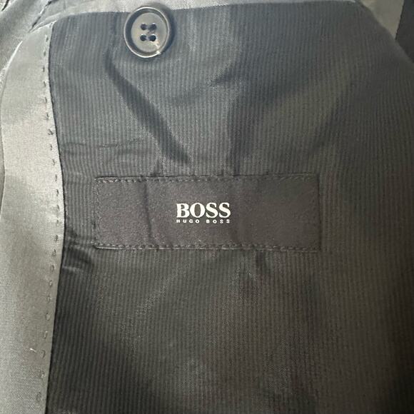 Hugo Boss Super 100 Blazer Coat Jacket Super‎ 100 Gray Men's Size 42R - Picture 7 of 10